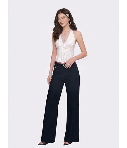 Lace Backless Blouse