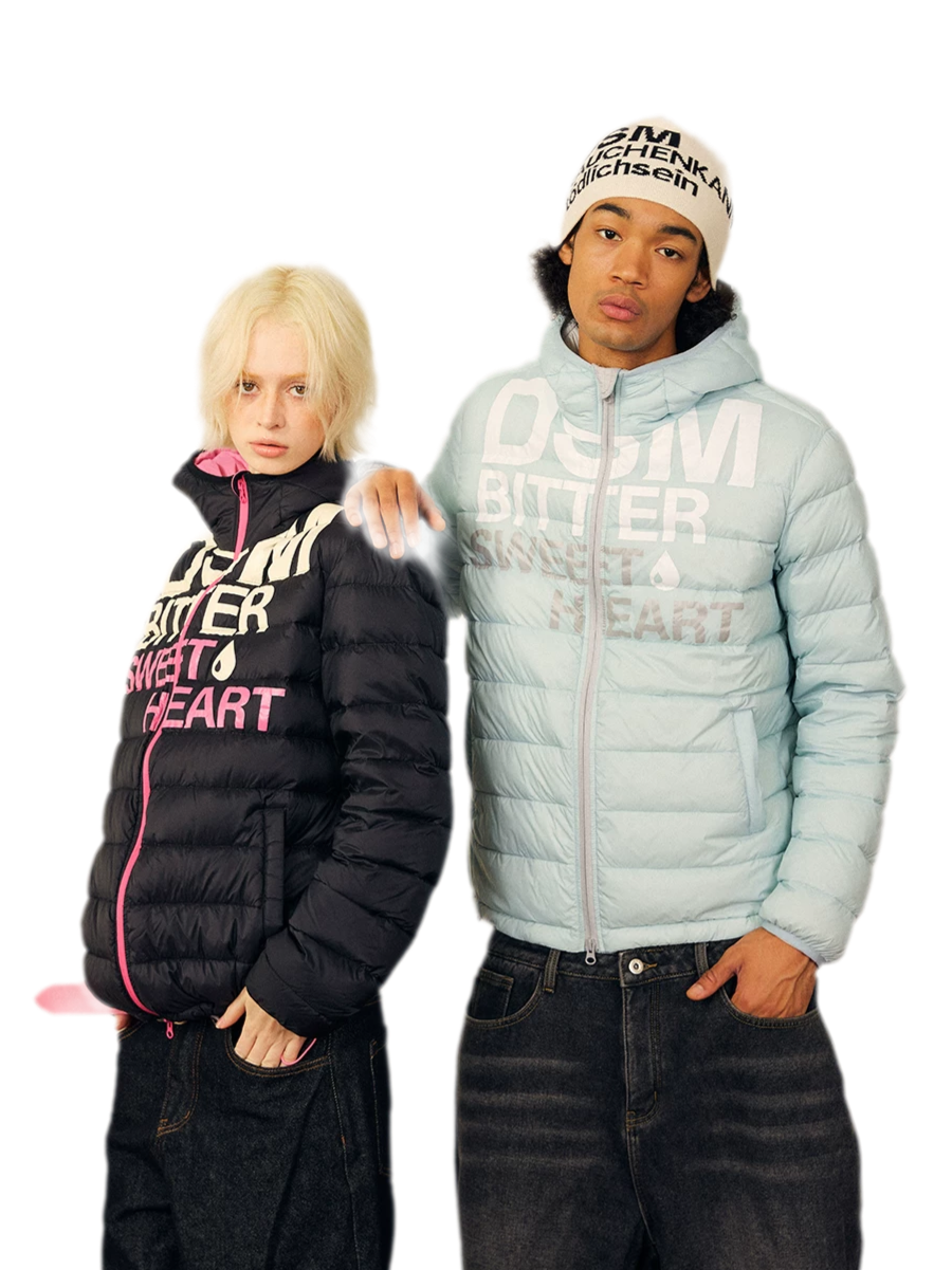 Lightweight Ribbed Quilted Down Jacket