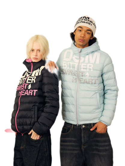 Lightweight Ribbed Quilted Down Jacket