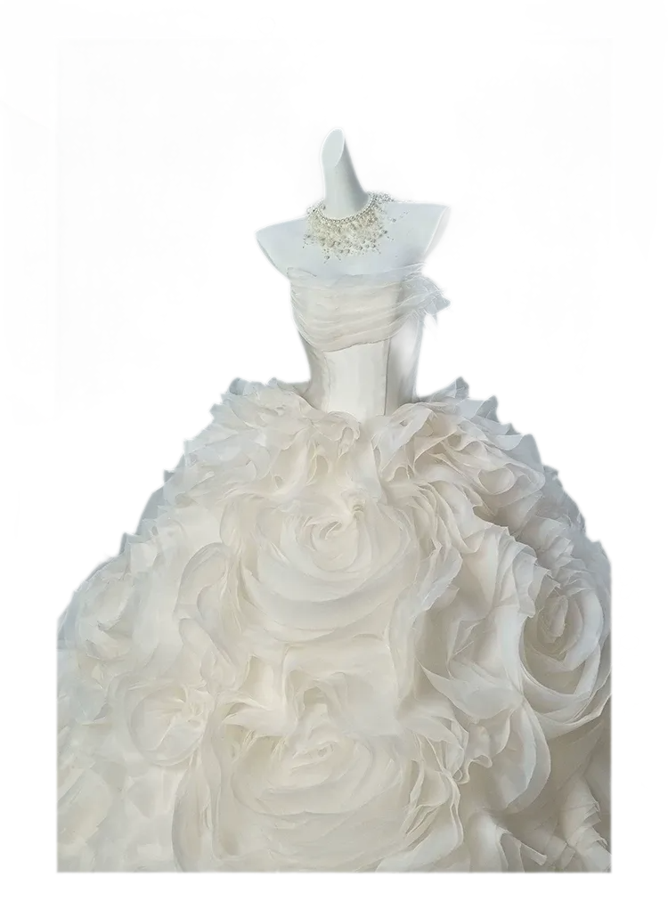 Pure White Ball Gown