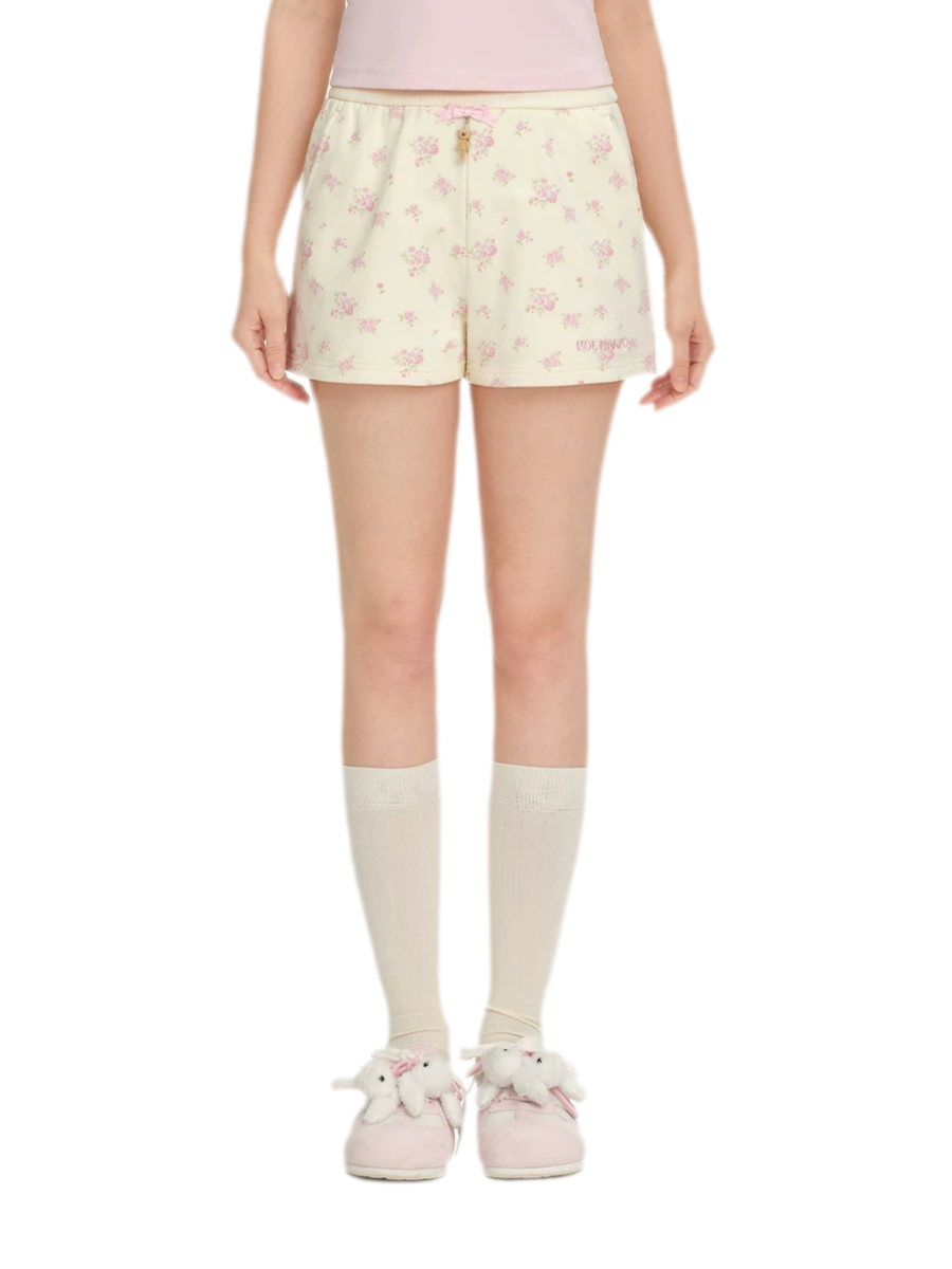 13DE MARZO Floral Cotton Sweat Shorts – Shorts