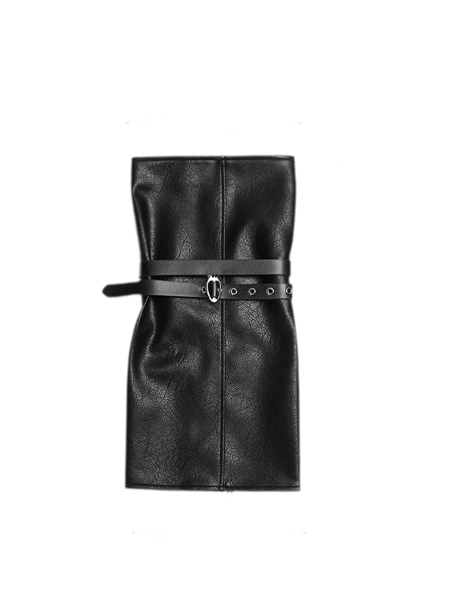 Leather-Textured Slouch Legwarmers