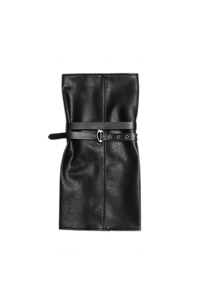 Leather-Textured Slouch Legwarmers