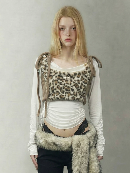 Layered Faux-Fur Statement Scarf