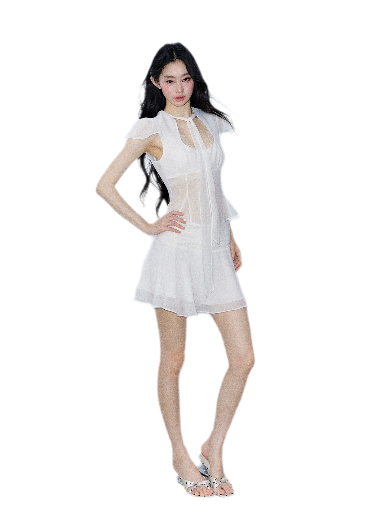 Faux Silk Top Skirt