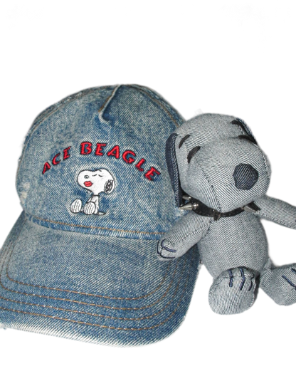 Distressed Washed Denim Baseball Cap