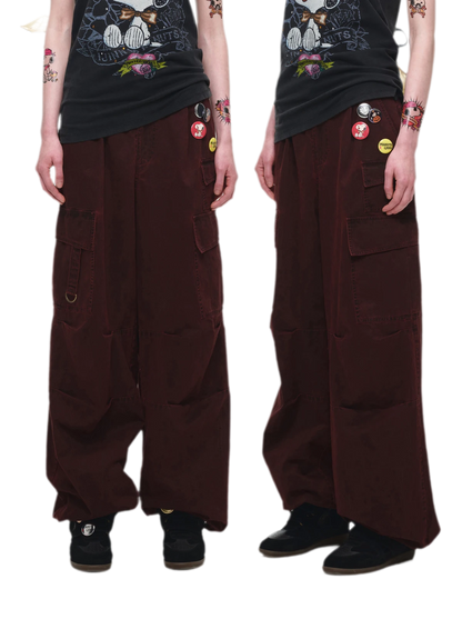 Washed Cargo Pants