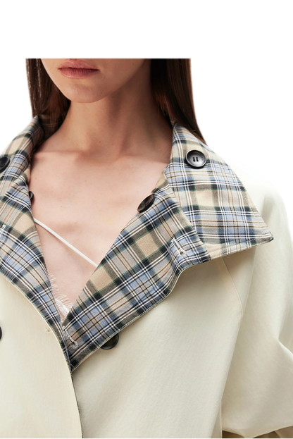Yarn-Dyed Plaid Reversible Jacket