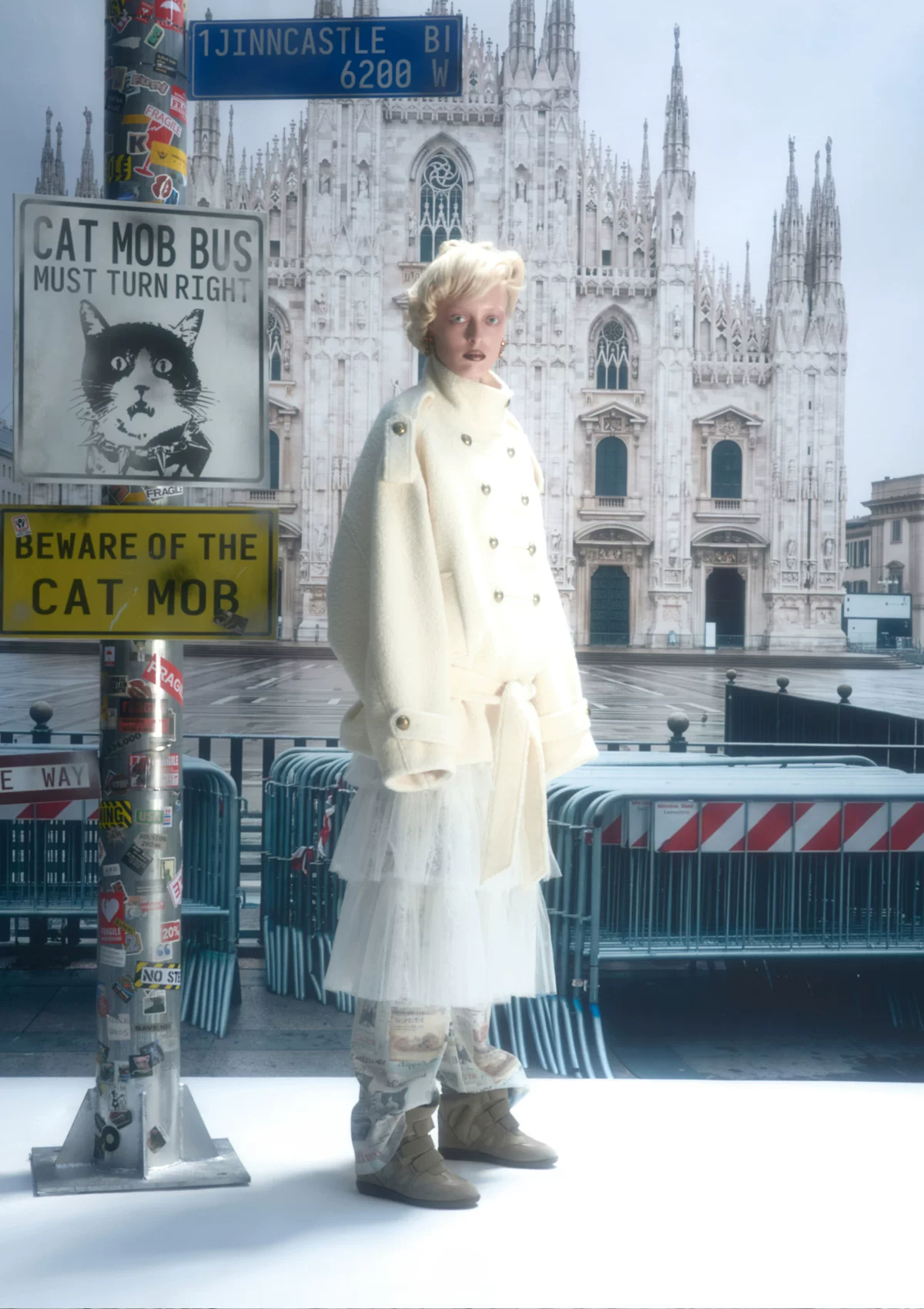 Wool Blend Napoleon Coat