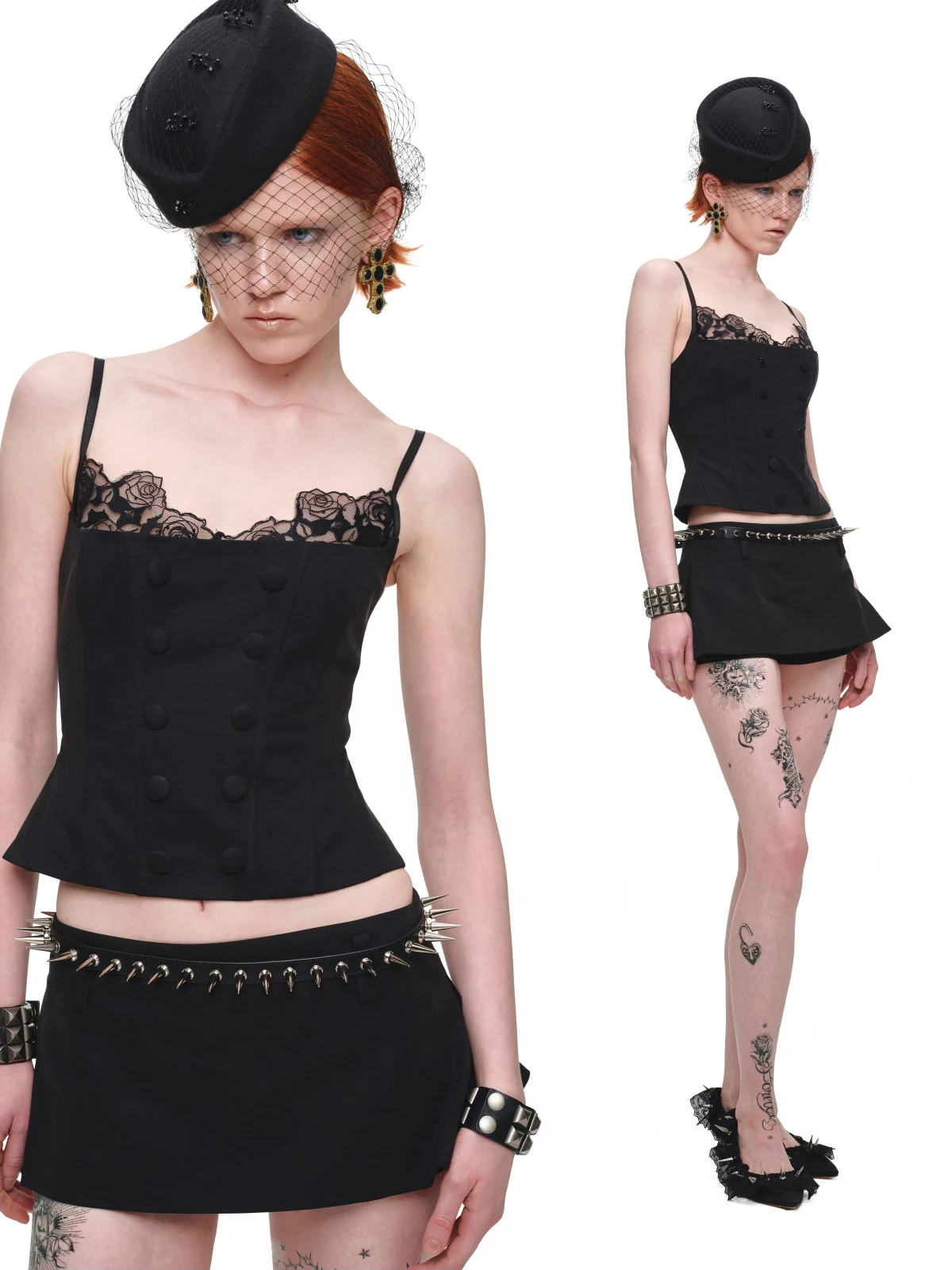 Structured A-Line Mini Skirt