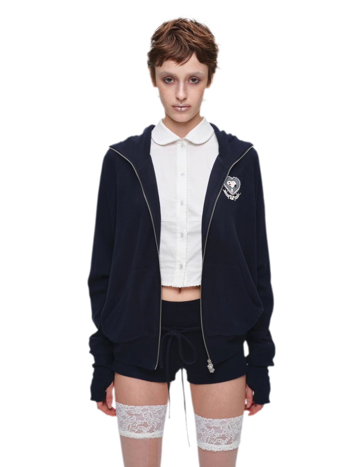 Brushed Knit Batwing Hoodie Set