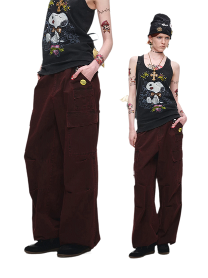 Washed Cargo Pants