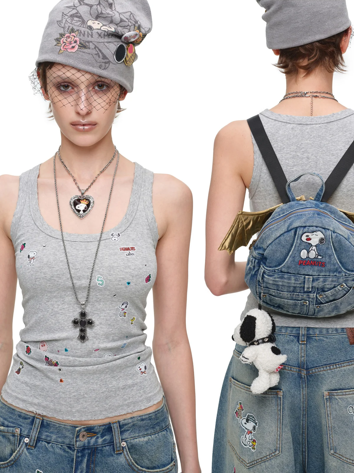 Washed Ribbed Scoop-Neck Tank
