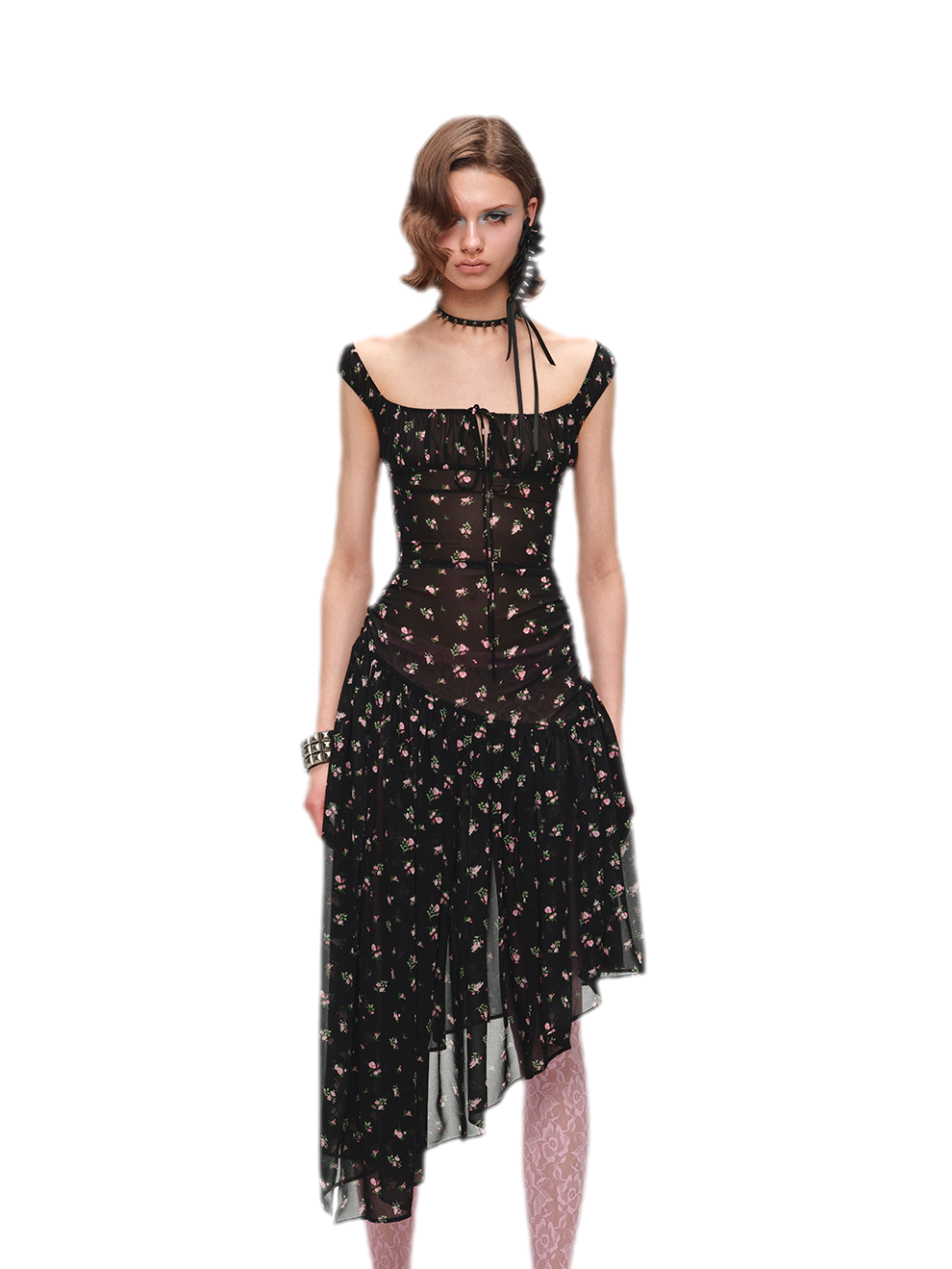 Floral Puff Sleeve Dress