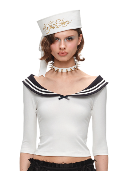 Nautical Wide Brim Sailor Hat