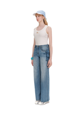 13DE MARZO Mid-Low Waist Straight Jeans – view 6