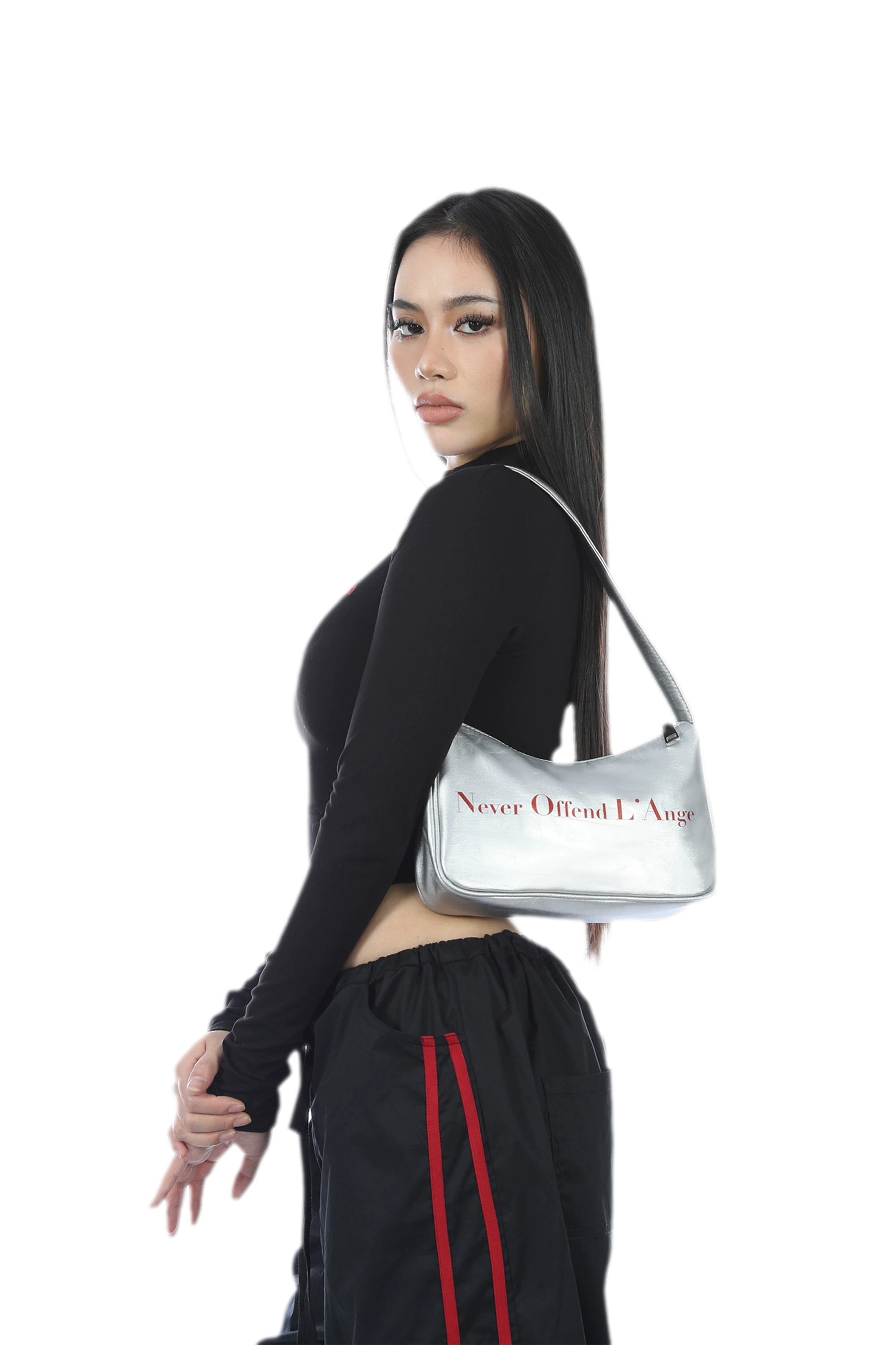 Silver Hobo Handbag