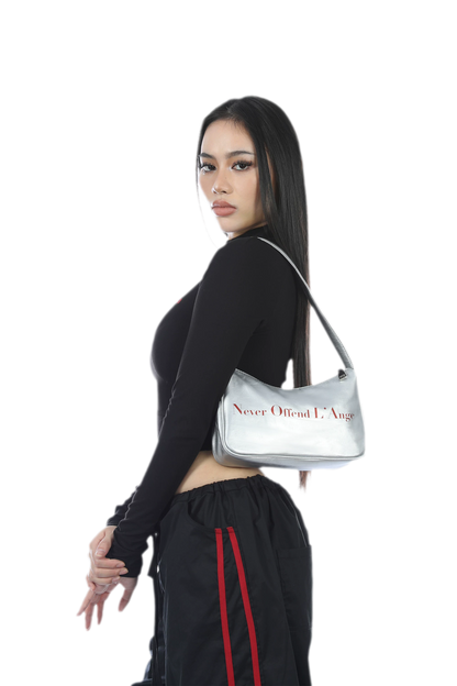 Silver Hobo Handbag