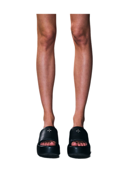 Leather High Heel Sandals