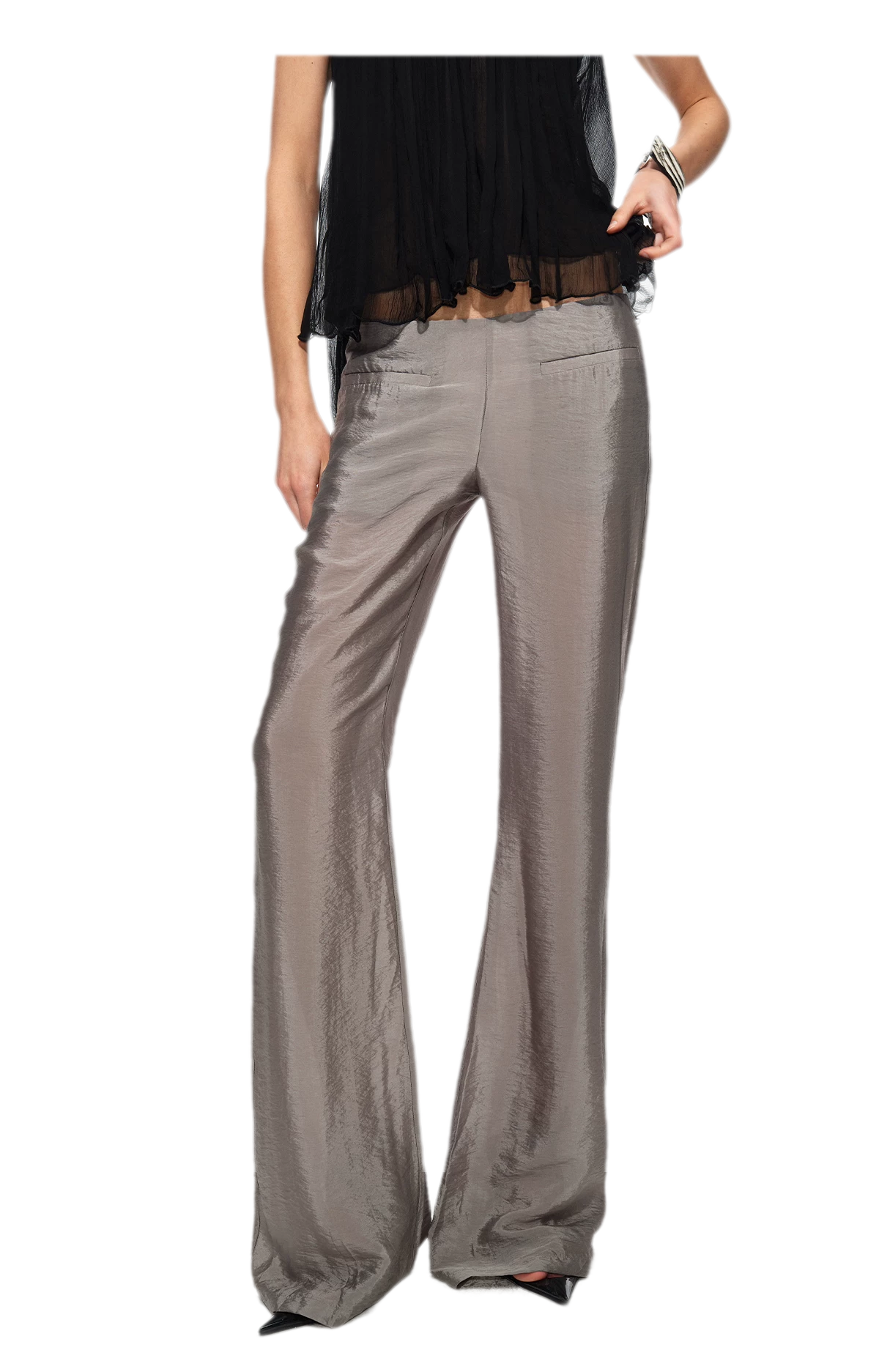 Silky Flared Lounge Pants