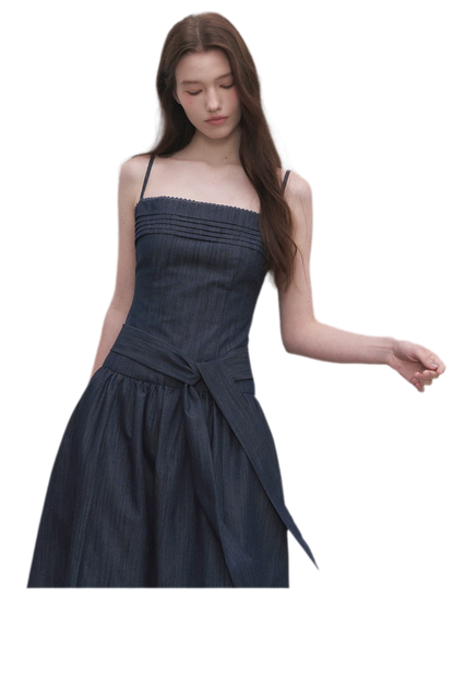 Tie Waist A-Line Dress