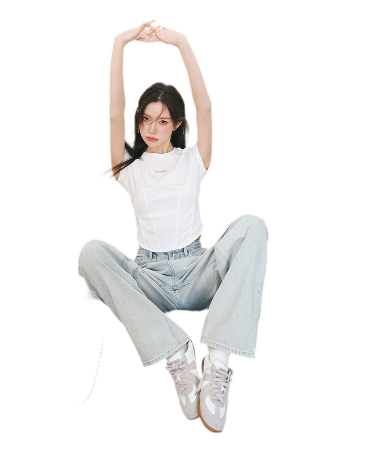 Cropped Seam T-Shirt