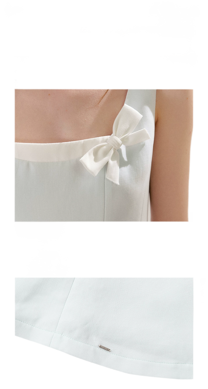 Bow Detail Short A-Line Dress