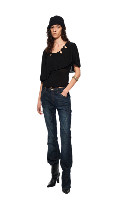 Cape Beaded Layered Tee