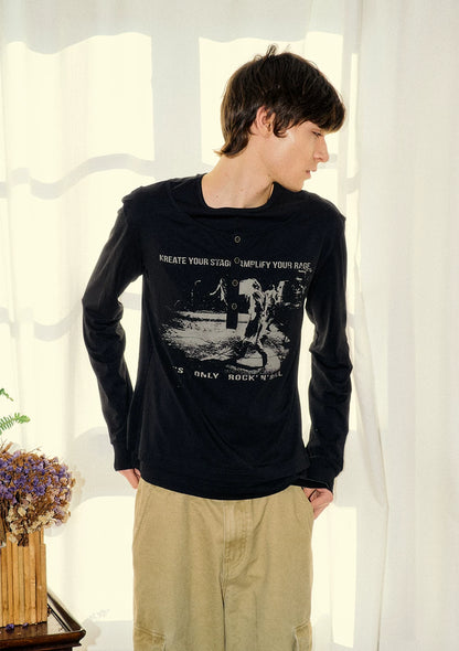 Modal Henley Long-Sleeve T-Shirt