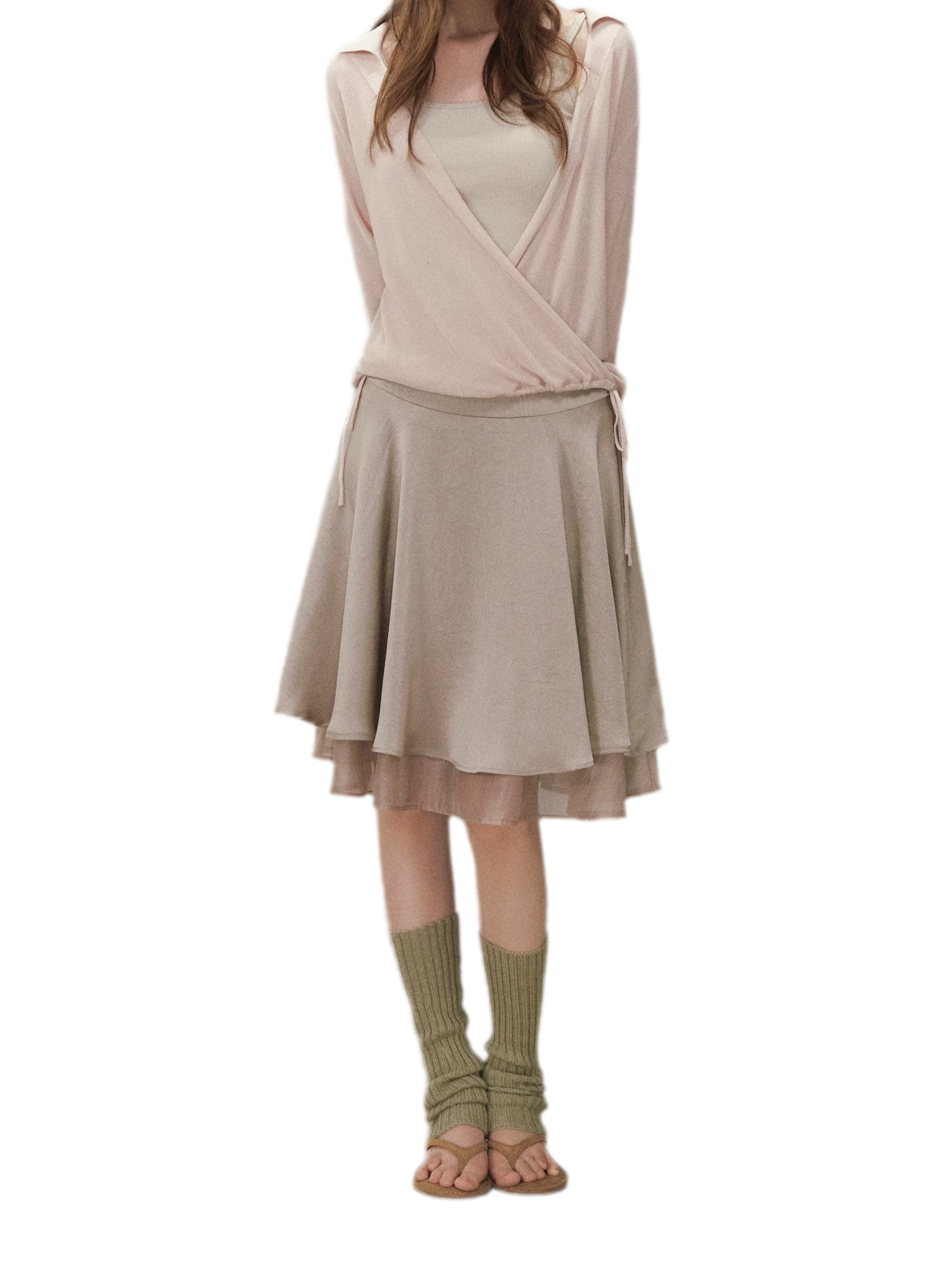 Satin Midi Skirt