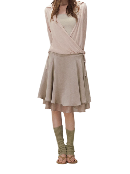 Satin Midi Skirt