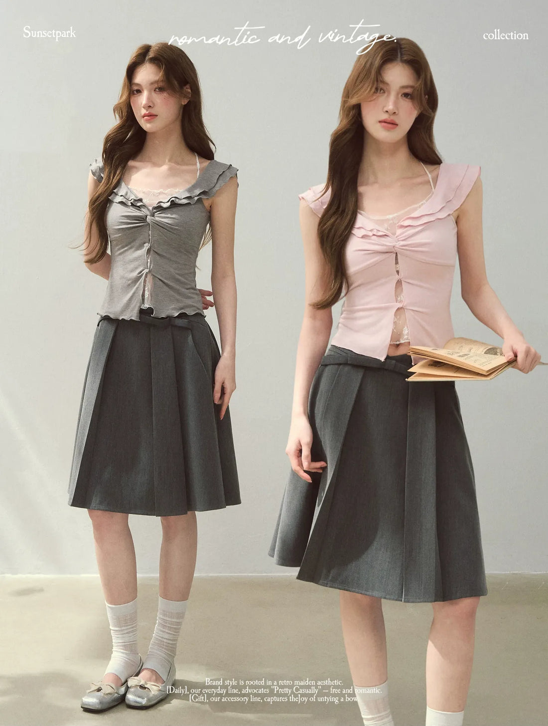 Ruffle Knot Fitted Top