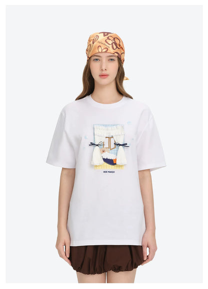 Bear Appliqué T-shirt