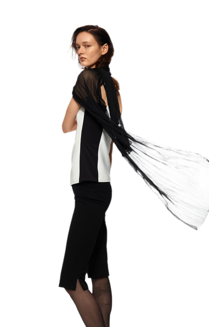 Black White Bustier Cami
