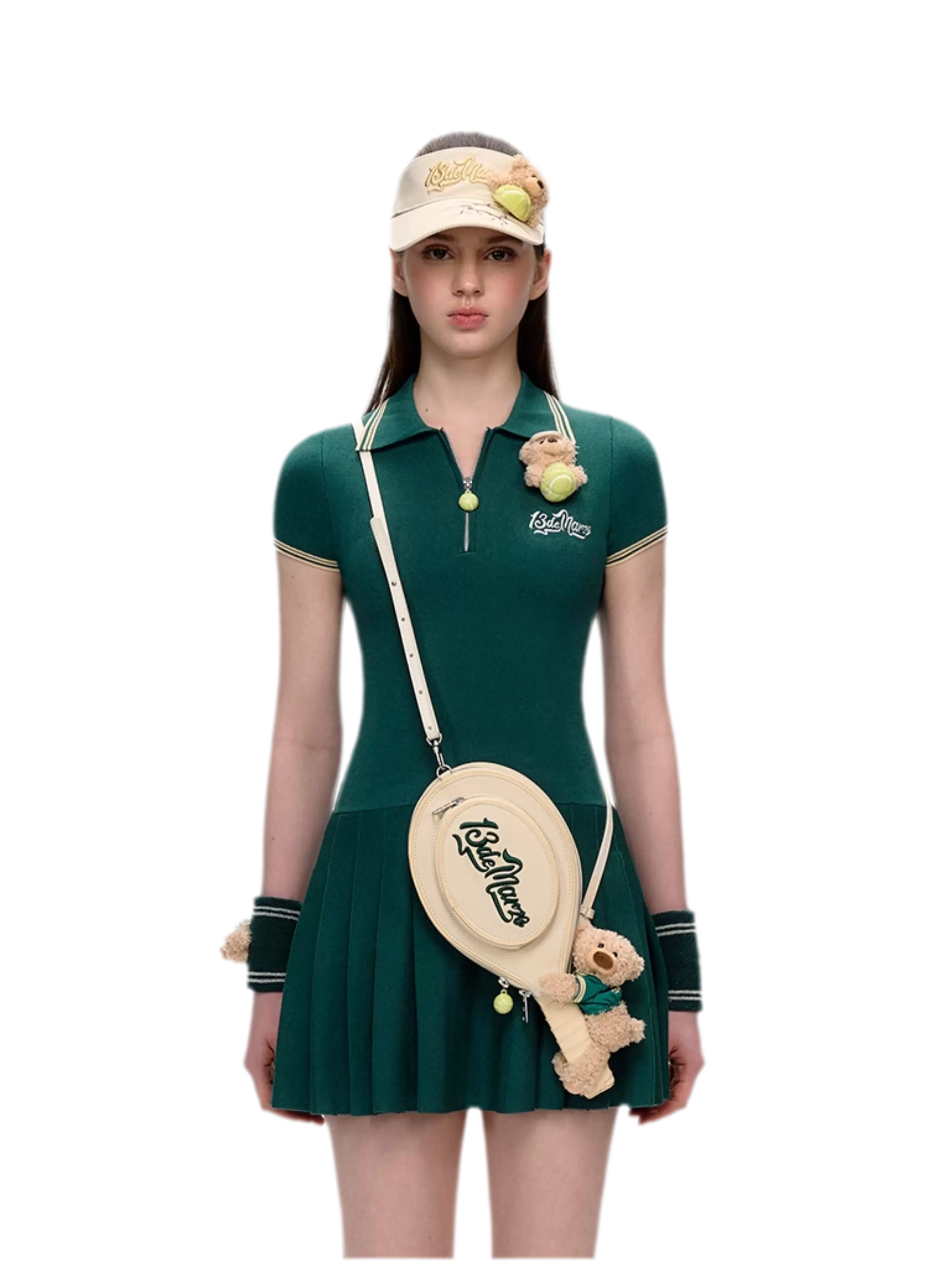 Tennis Pleated Polo Dress