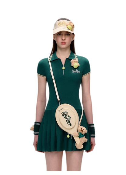 Tennis Pleated Polo Dress