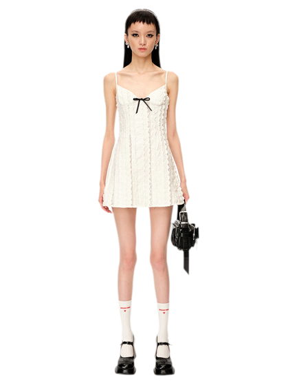 Elegant French Short Camisole Dress
