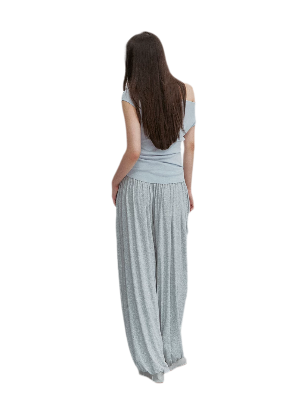 Draped Lantern Pants