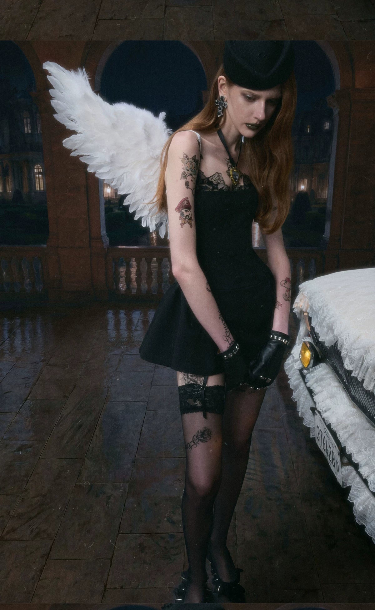 Lace Boned Cami Dress