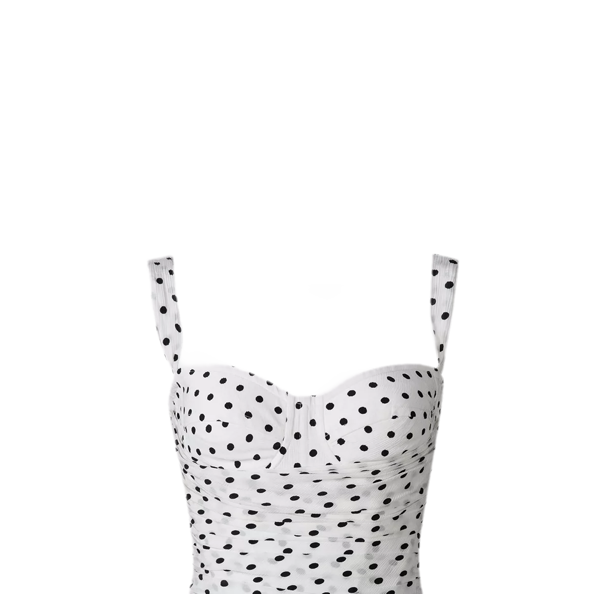Polka Dot Bustier Top