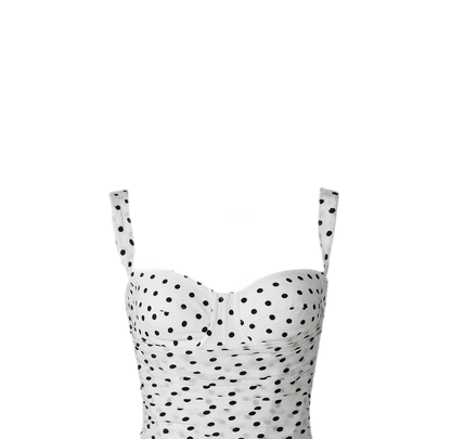 Polka Dot Bustier Top
