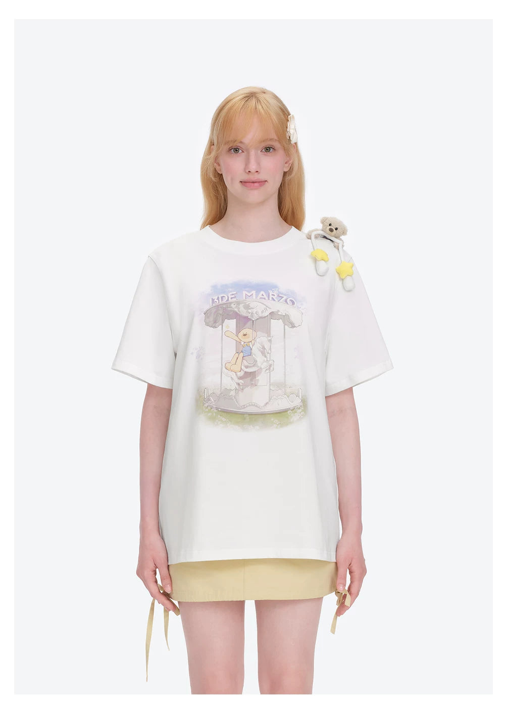 Carousel Print Loose T-shirt