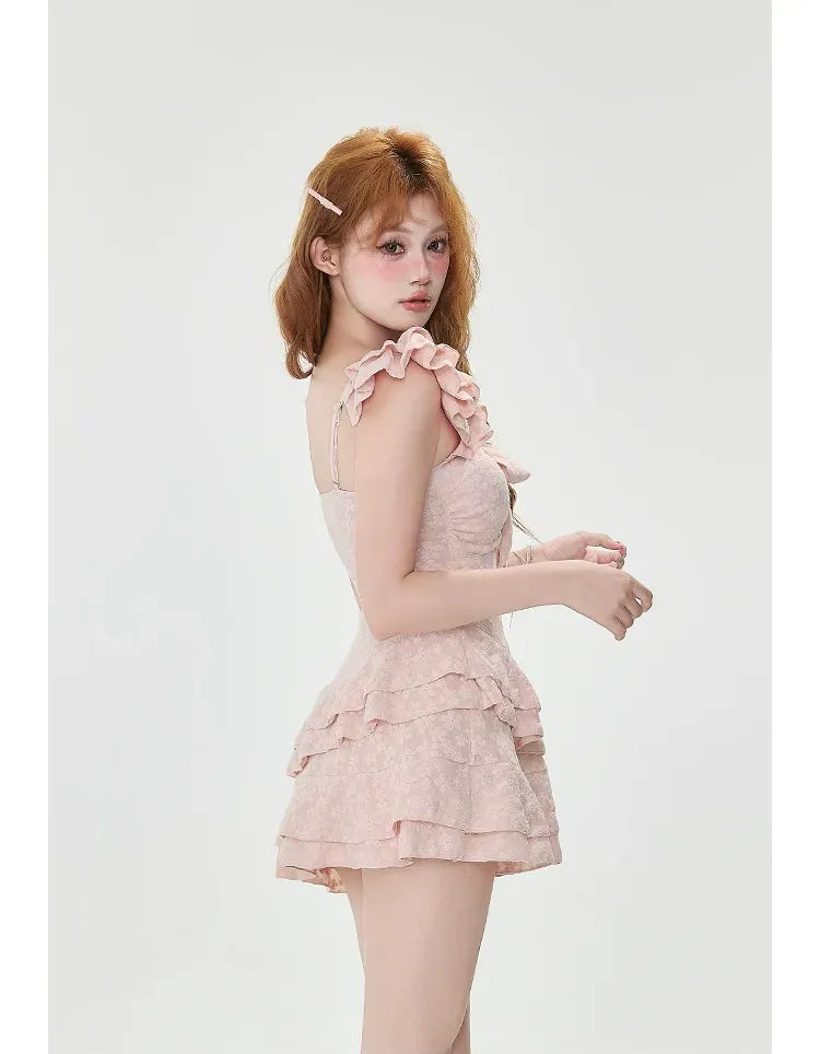 Bow Flounce One-Piece