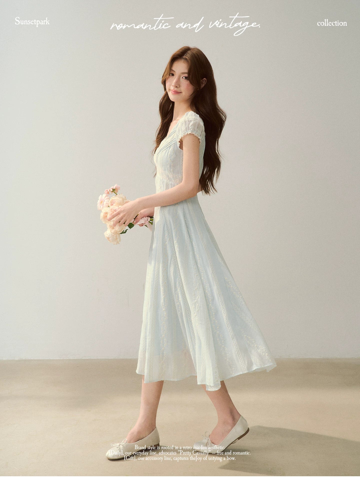 Embroidered Waist Dress