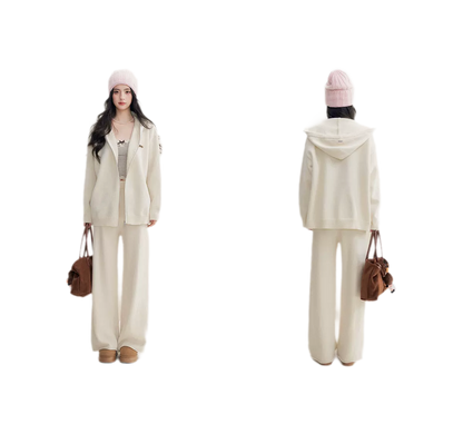 Cozy Knit Hoodie Set