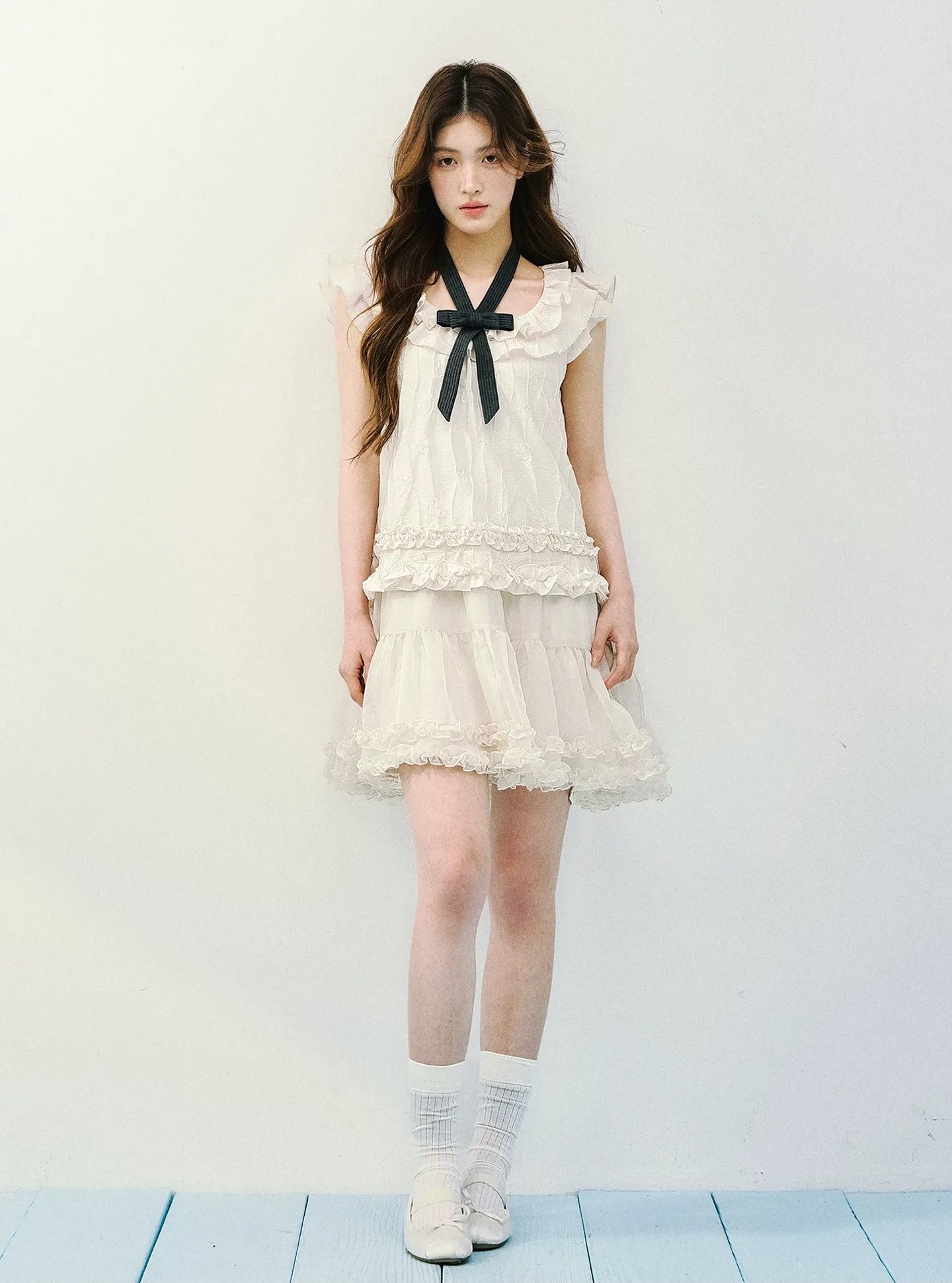 Ruffled A-Line Dress