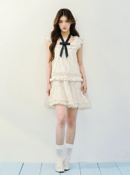 Ruffled A-Line Dress