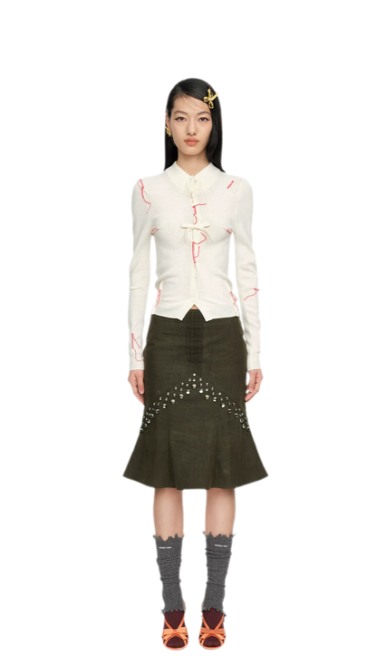 Elegant Knit Top with Pleat Details
