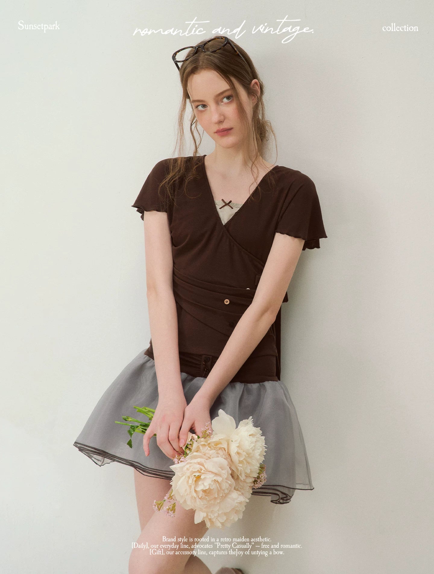 Ruffle Sleeve Two-Piece Tee