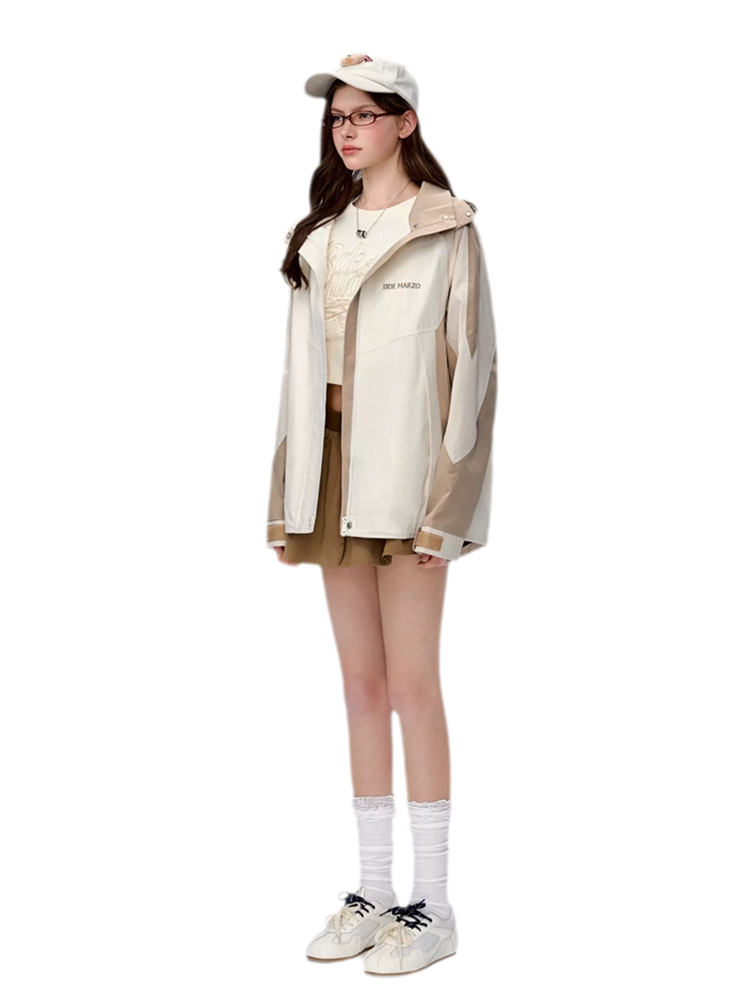 Colorblock Bear Windbreaker